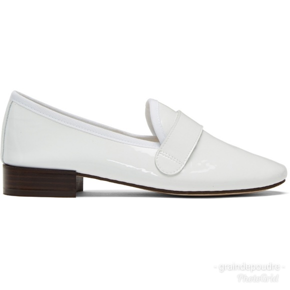 Repetto Shoes - New 2x 🎉HP🎉 Repetto White Michael Jackson Patent Loafers 38.5 7 7.5